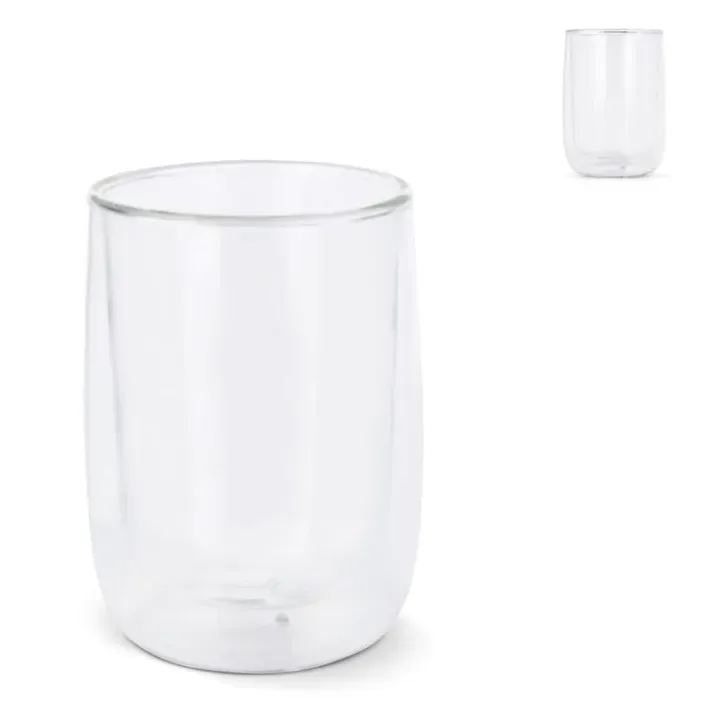 Double wall coffee glass Marian 320 ml - LT50551 (gadzety reklamowe)